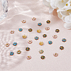 HOBBIESAY 100Pcs Multi-Petal Alloy Enamel Bead Caps FIND-HY0001-07-3