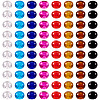 Craftdady 88pcs 8 colors Glass European Beads GLAA-CD0001-10-2