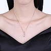 Trendy 925 Sterling Silver Pendant Necklaces NJEW-BB22397-2