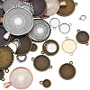 1Bag Alloy Pendant Cabochon Settings FIND-SC0023-79A-01-1