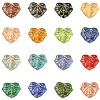 16Pcs 15 Colors Handmade Lampwork Beads LAMP-CJ0002-47-1