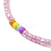 5Pcs 5 Color Glass Seed Beaded Stretch Bracelets Set BJEW-JB09629-3