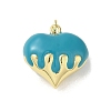 Rack Plating Brass Enamel Pendants KK-S366-05G-08-1