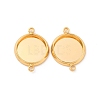 Brass Connector Cabochon Settings KK-F898-21B-G-1