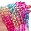 Transparent Painted Glass Beads Strands LS-DGLA-A034-T3mm-A14-2
