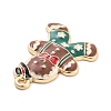 Christmas Theme Alloy Enamel Pendants X-ENAM-D060-04D-2
