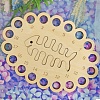 Wood Embroidery Thread Plate FIND-WH0067-85C-1