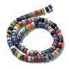 Handmade Millefiori Lampwork Beads Strands LAMP-F035-03-2