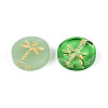 Baking Paint Transparent Glass Beads X-DGLA-N018-30-2