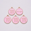 Alloy Enamel Pendants X-ENAM-S124-01B-09B-2