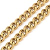 PVD Vacuum Plating 201 Stainless Steel Curb Chain Necklaces NJEW-Q336-11B-G-3