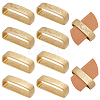 4Pcs 2 Style Brass Loop Keepers KK-WR0001-09-1