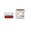 Brass Rhinestone Spacer Beads X1-RSB072-08S-3