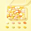 70Pcs Rubberized Style Acrylic Beads MACR-FS0001-71D-9