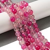Dyed & Heated Natural Agate Beads Strands G-P539-D01-06-2