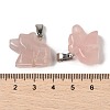 Natural Rose Quartz Pendants G-B127-02P-05-4