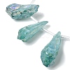 Electroplated Natural Quartz Crystal Beads Strands G-G890-A-11-3