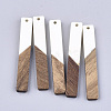 Resin & Walnut Wood Big Pendants X-RESI-S358-39G-1