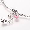 304 Stainless Steel Charm Anklets AJEW-E032-03A-3