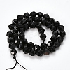 Natural Black Onyx Beads Strands G-Q468-90-8mm-2