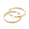 201 Stainless Steel Big Hoop Earrings with 304 Stainless Steel Pins for Women EJEW-E146-07G-B-2
