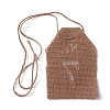 Hanging Linen Table Number Tags HJEW-WH0021-17-3
