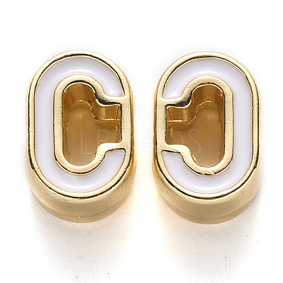 Rack Plating Alloy Enamel Beads LS-X-ENAM-S122-033C-NR-1