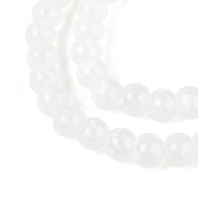 Baking Paint Glass Beads Strands DGLA-N015-6mm-M-1