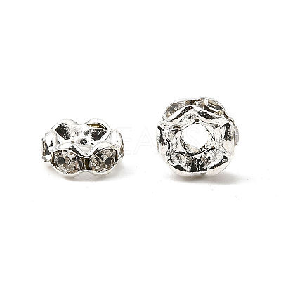 Brass Rhinestone Spacer Beads RSB04C14-1