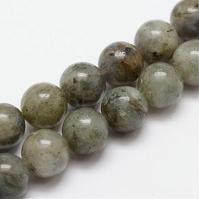 Natural Labradorite Bead Strands G-O155-05B-6mm-1