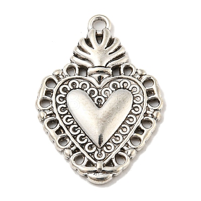 Tibetan Style Alloy Pendants TIBE-L013-08AS-02-1