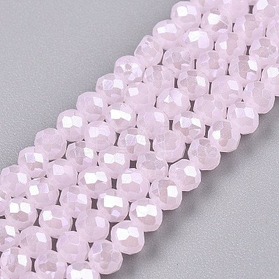 Electroplate Glass Beads Strands EGLA-A044-J3mm-A02-1