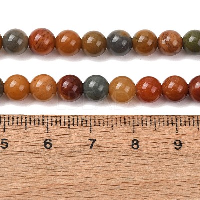 Natural Gobi Agate Mongolia Colorful Jade Beads Strands GG-CBA3173-A01-6mm-1