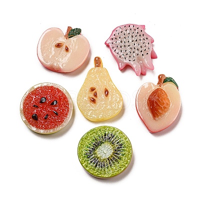 Imitation Fruit Resin Decoden Cabochons CRES-R199-03-1