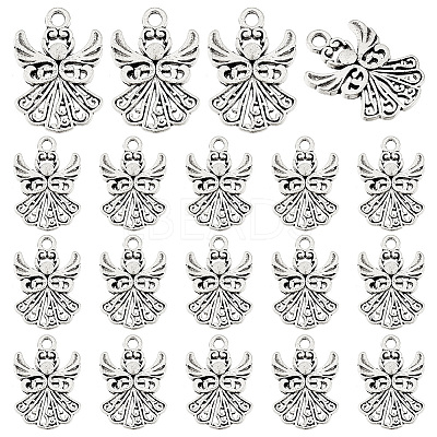 80Pcs Tibetan Style Alloy Pendants TIBEP-PH0001-69AS-1