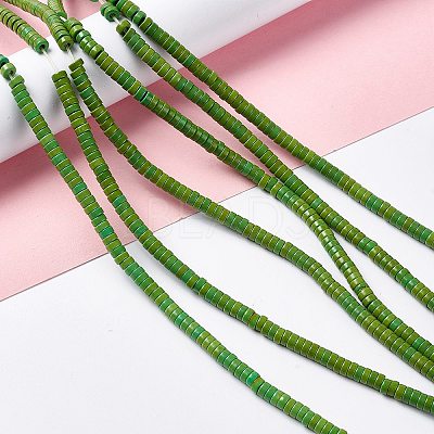 Synthetic Turquoise Beads Strands TURQ-G110-4x2mm-10-1