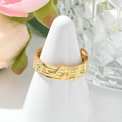 304 Stainless Steel Open Cuff Rings for Women STAS-Z117-18G-1