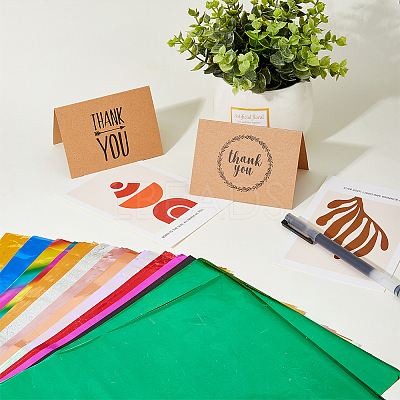 60 Sheets 12 Colors A4 Hot Stamping Foil Paper DIY-FH0005-43-1