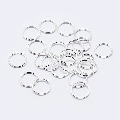 925 Sterling Silver Soldered Closed Jump Rings STER-F036-03S-0.7x3-1