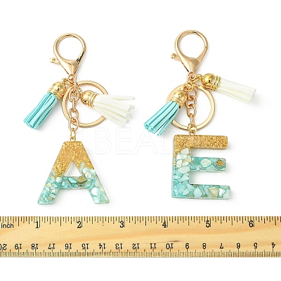 Transparent Epoxy Resin Pendant Keychains KEYC-FS00022-14-1