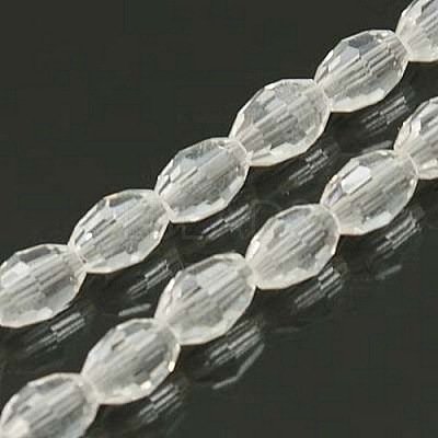 Faceted Glass Beads Strands X-GC891Y-14-1