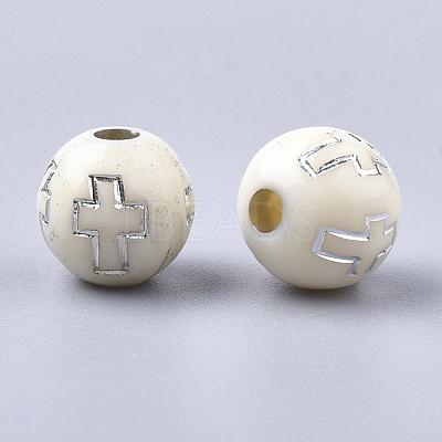 Plating Acrylic Beads PACR-Q113-10M-1
