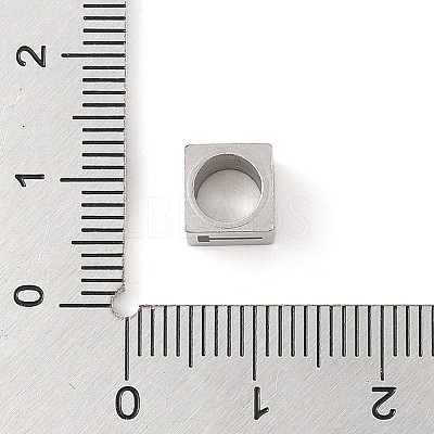 Tarnish Resistant 201 Stainless Steel European Beads STAS-M058-01T-P-1