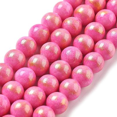 Natural Mashan Jade Beads Strands G-A255-A01-01N-1