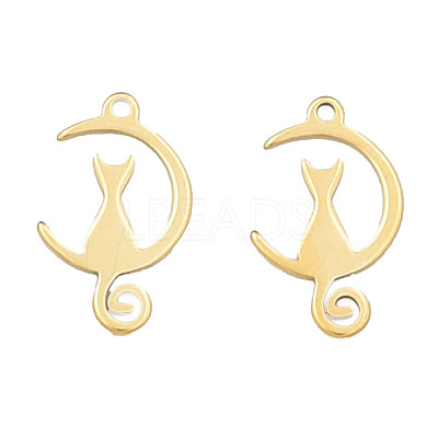 Ion Plating(IP) 201 Stainless Steel Pendants STAS-N098-081LG-1