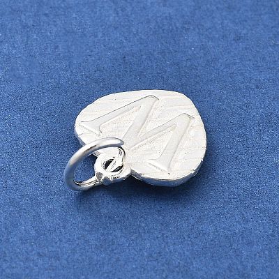 925 Sterling Silver Heart with Capital Letter Charms STER-S009-13W-S-1