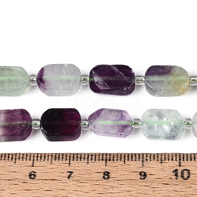 Natural Colorful Fluorite Beads Strands G-C098-A35-01-1