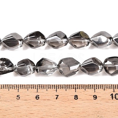 Electroplate Glass Beads Strands EGLA-T021-10L-1