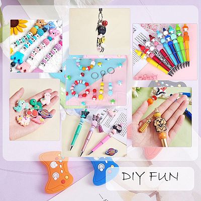 20Pcs Mushroom Silicone Focal Beads JX901I-1