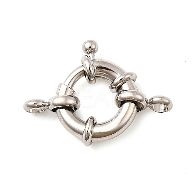 Brass Spring Ring Clasps KK-D407-01P-D-1